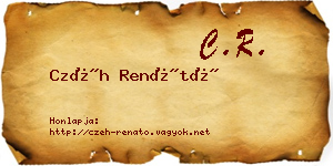 Czéh Renátó névjegykártya
