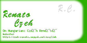 renato czeh business card